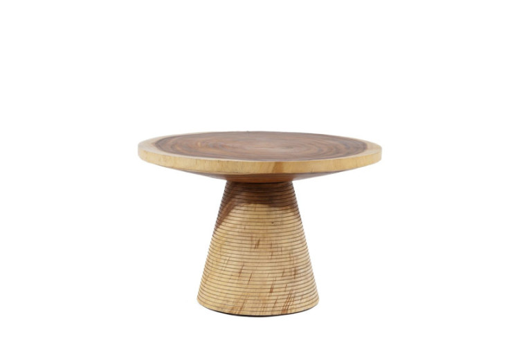Table Basse Hi Matata - Bois Suar Naturel - JANAF012N - Bazar Bizar