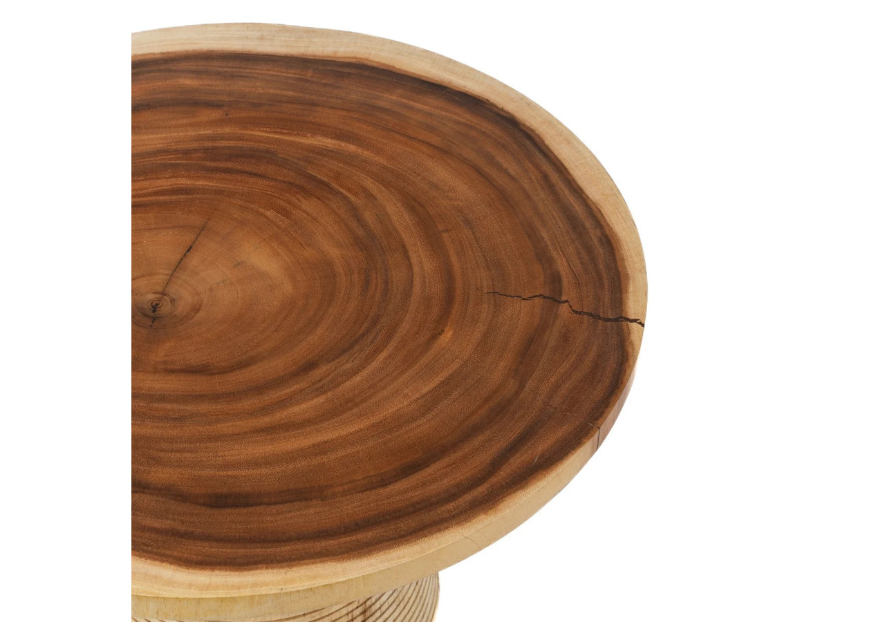 Table Basse Hi Matata - Bois Suar Naturel - JANAF012N - Bazar Bizar