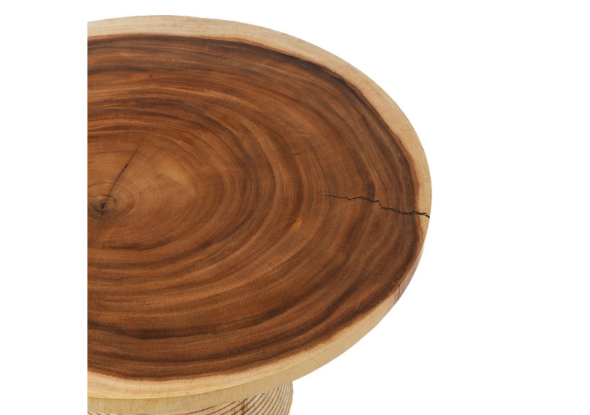 Table Basse Hi Matata - Bois Suar Naturel - JANAF012N - Bazar Bizar