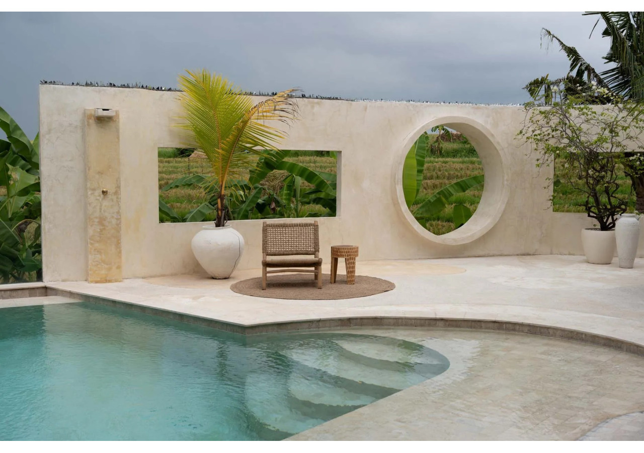 Tabouret Paramo - Bois Suar Naturel - JANAF027N - Bazar Bizar