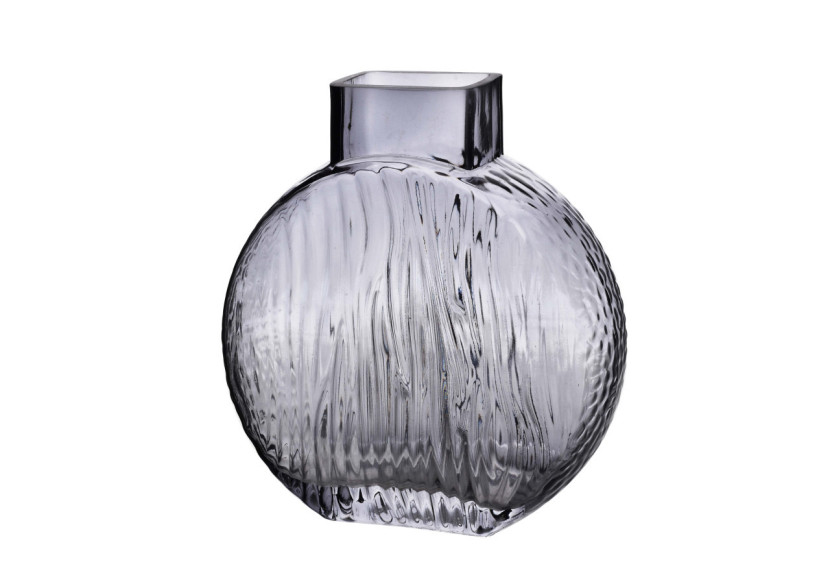 Vase SERENITE 18x7x22cm - Verre moderne avec motifs - HTID1467 - Mondex