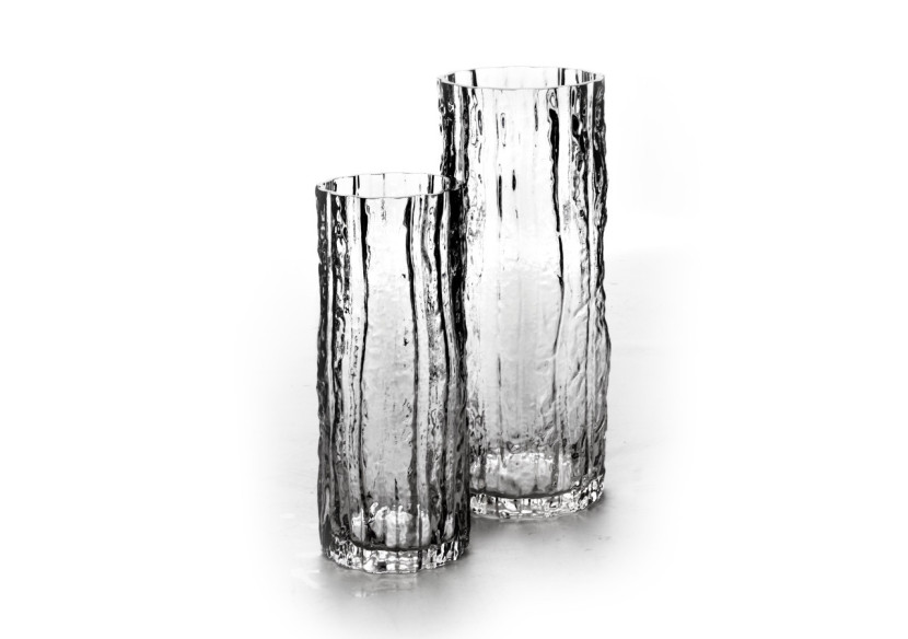 Vase SERENITE - 9,5x9,5xh24,5cm en verre élégant - HTID1689 - Mondex