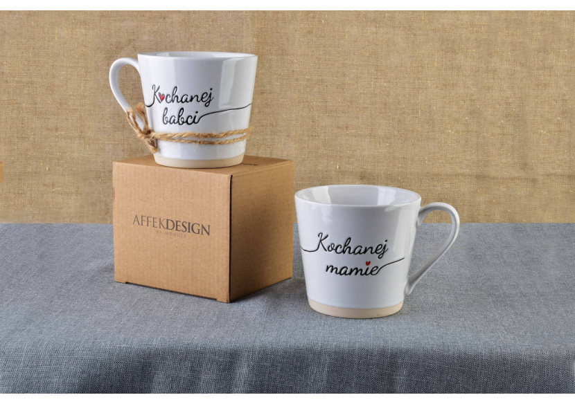 Mug KOCHANEJ BABCI - Porcelaine 350ml - HTPT4123 - Affekdesign By Mondex Mug KOCHANEJ BABCI - Porcelaine 350ml - HTPT4123 - Affekdesign By Mondex