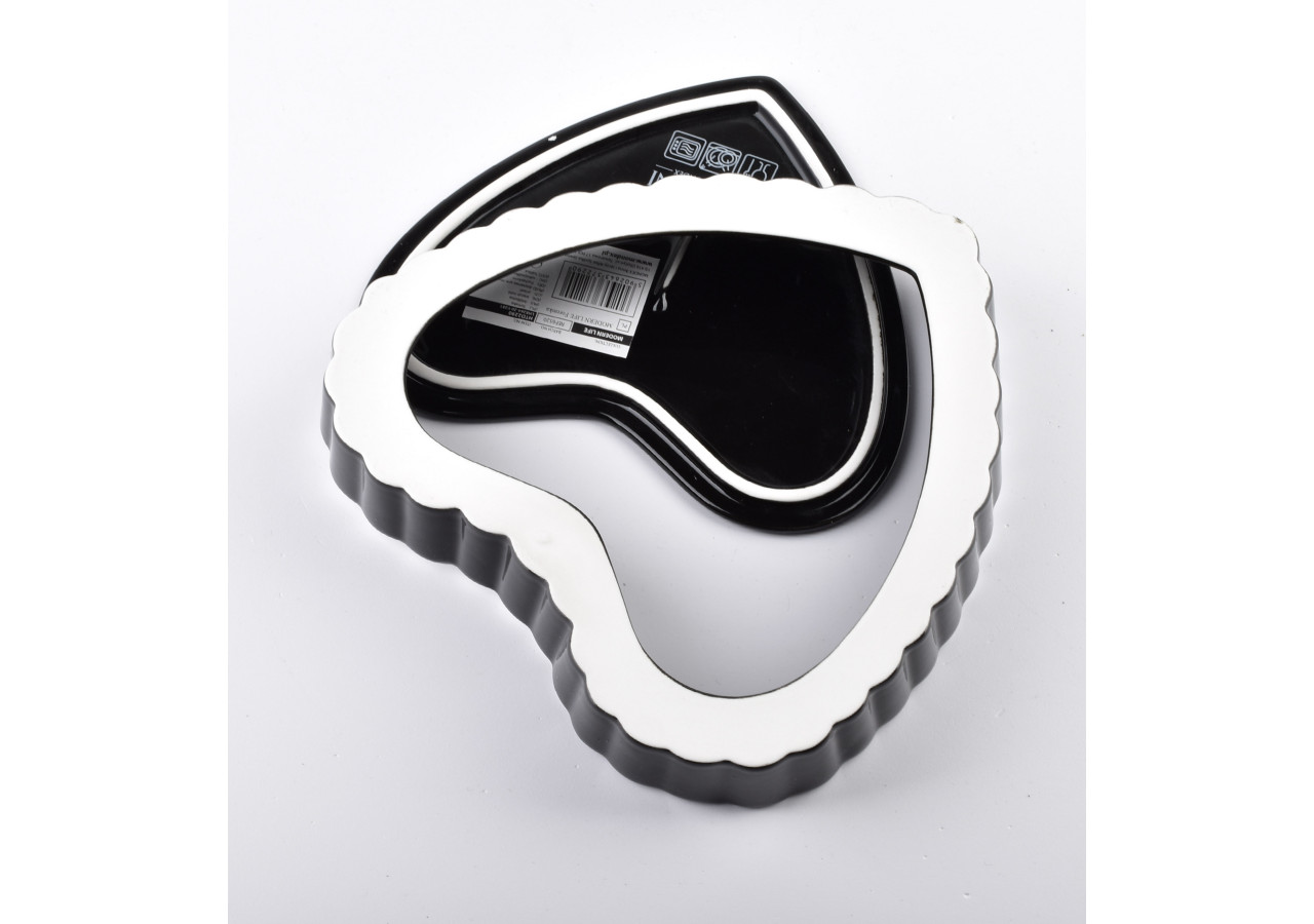 Moule à Gâteau MODERN LIFE - Porcelaine en Forme de Coeur 20x19xh4cm - HTD2290-PROM - Cookini By Mondex