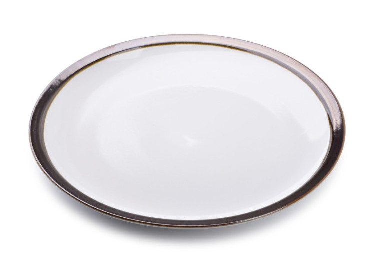 Talerz obiadowy CAL WHITE - Porcelaine 26,5x26,5x2cm - HTPB4843-PROM - Affekdesign By Mondex