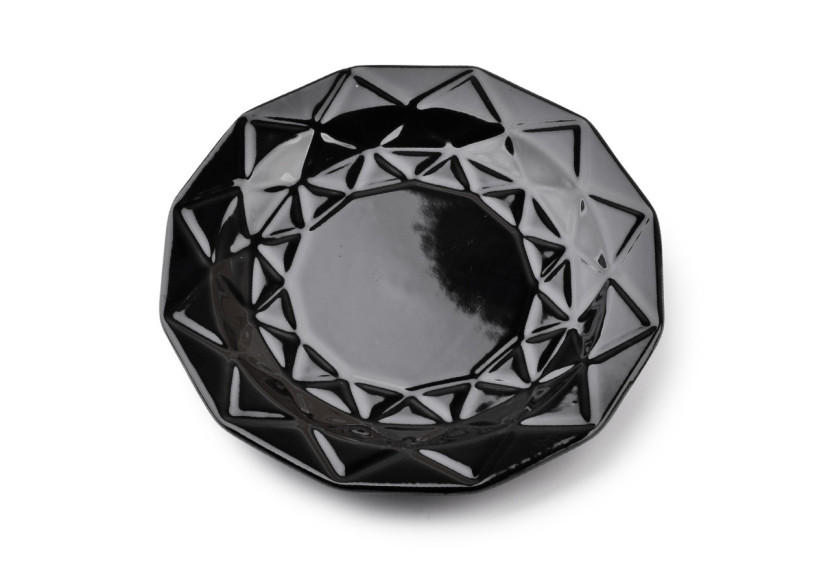 Assiette à dessert ADEL BLACK - Céramique 19,5cm - HTPS2689-PROM - Affekdesign By Mondex Assiette à dessert ADEL BLACK - Céramique 19,5cm - HTPS2689-PROM - Affekdesign By Mondex