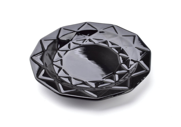 Assiette à dessert ADEL BLACK - Céramique 19,5cm - HTPS2689-PROM - Affekdesign By Mondex 2