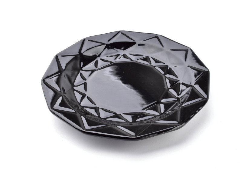 Assiette à dessert ADEL BLACK - Céramique 19,5cm - HTPS2689-PROM - Affekdesign By Mondex Assiette à dessert ADEL BLACK - Céramique 19,5cm - HTPS2689-PROM - Affekdesign By Mondex