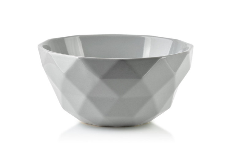 Bol ADEL GREY - Céramique 580ml 14,5xh7,5cm - HTPS2698-PROM - Affekdesign By Mondex