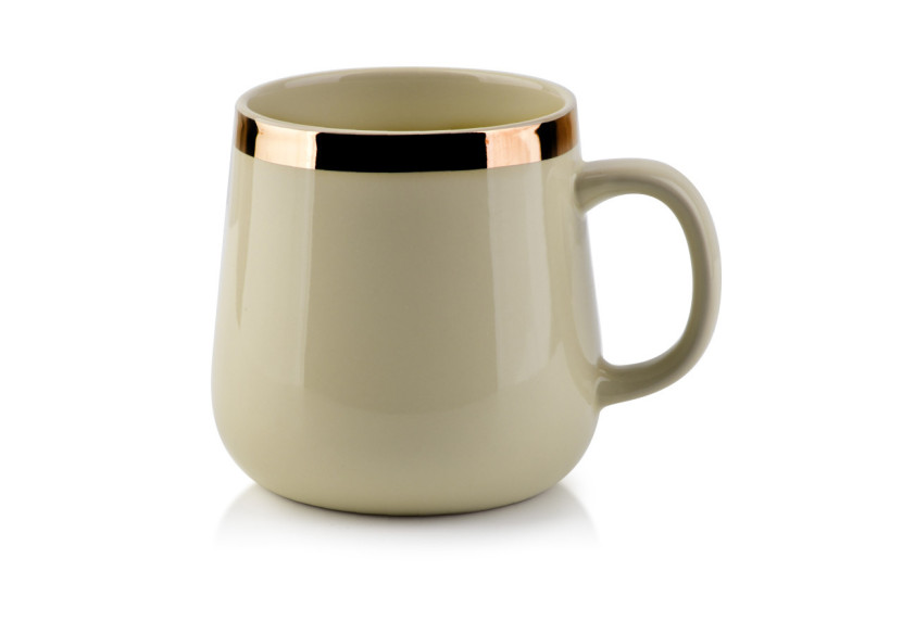 Mug DALIA - Porcelaine beige 500ml avec bande dorée - HTPT8000-PROM - Affekdesign By Mondex Mug DALIA - Porcelaine beige 500ml avec bande dorée - HTPT8000-PROM - Affekdesign By Mondex