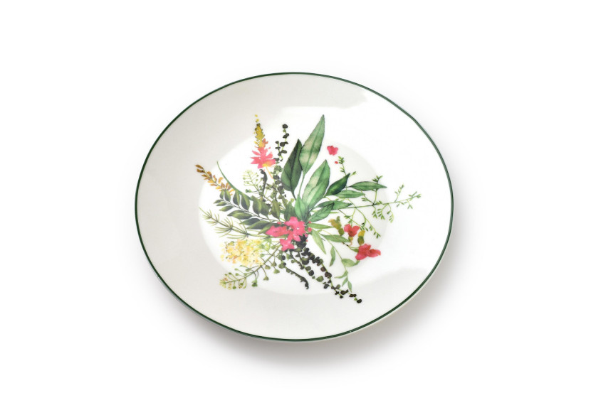 Assiette à Dessert IDYLLIC - Porcelaine 20 x 2,3 cm - HTNF3232 - Affekdesign By Mondex Assiette à Dessert IDYLLIC - Porcelaine 20 x 2,3 cm - HTNF3232 - Affekdesign By Mondex