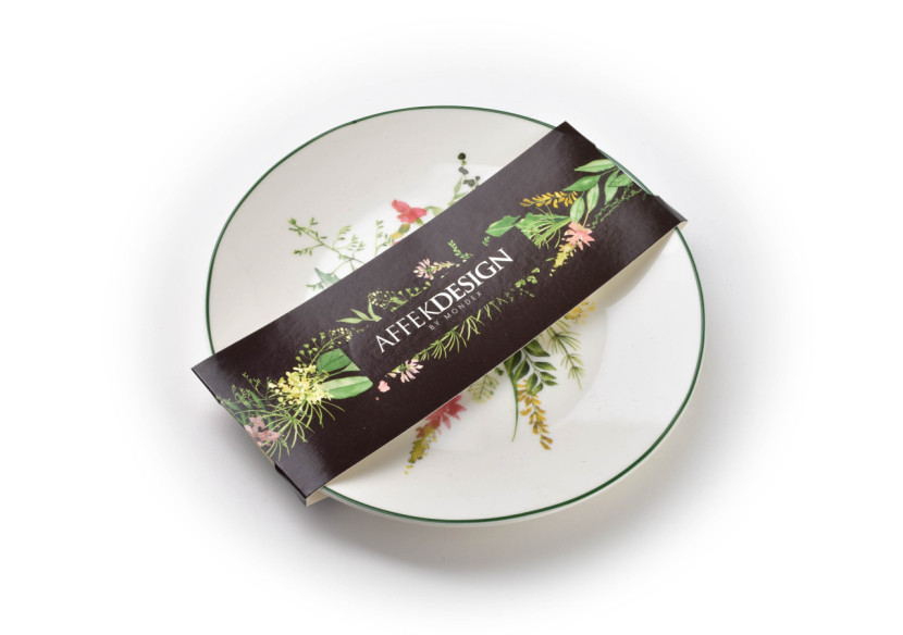 Assiette à Dessert IDYLLIC - Porcelaine 20 x 2,3 cm - HTNF3232 - Affekdesign By Mondex Assiette à Dessert IDYLLIC - Porcelaine 20 x 2,3 cm - HTNF3232 - Affekdesign By Mondex