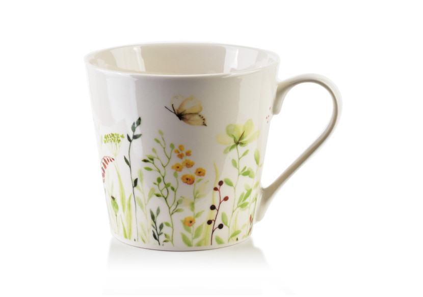 Mug EDDY - Porcelaine blanche 400ml 9,8x13xh9cm - HTPT4192 - Affekdesign By Mondex Mug EDDY - Porcelaine blanche 400ml 9,8x13xh9cm - HTPT4192 - Affekdesign By Mondex