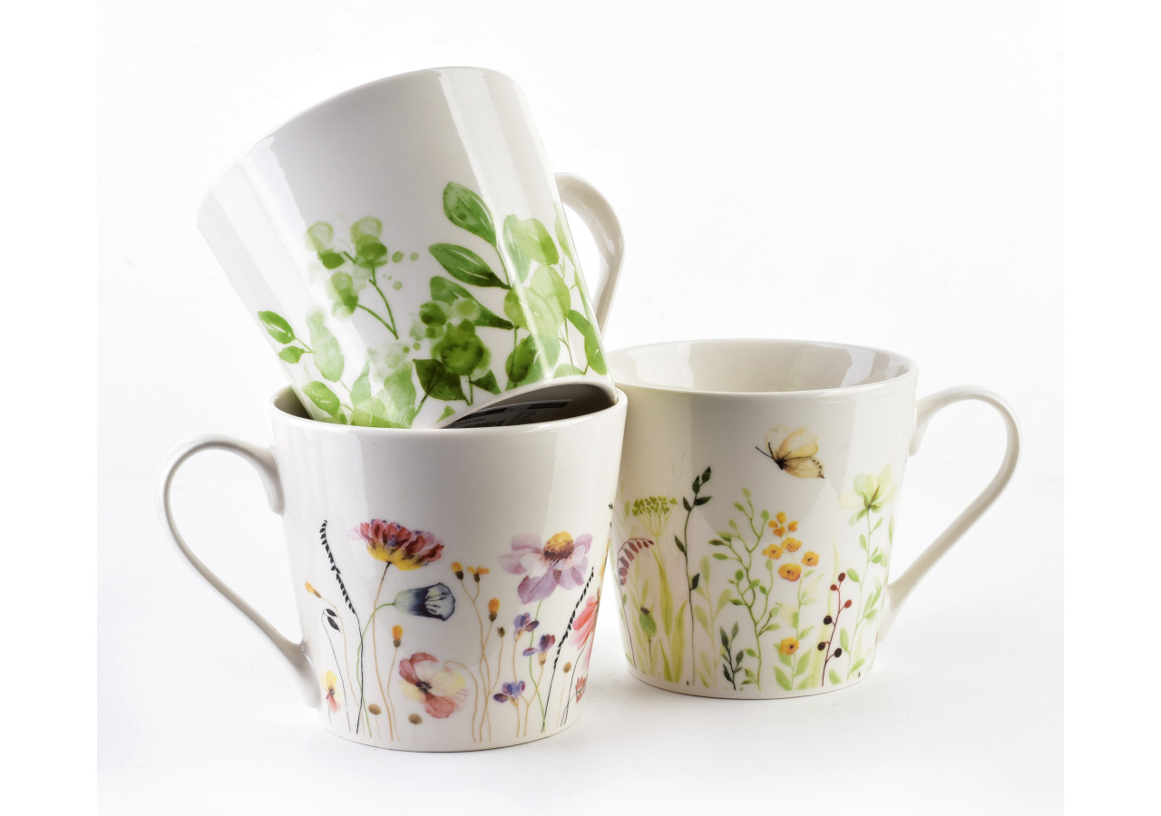 Mug EDDY - Porcelaine blanche 400ml 9,8x13xh9cm - HTPT4192 - Affekdesign By Mondex