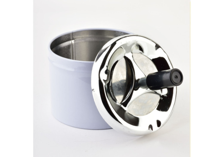 Cendrier ASHLEY - Métal avec bouton 9,3xh12cm - HTBL9837-PROM - Mondex 2