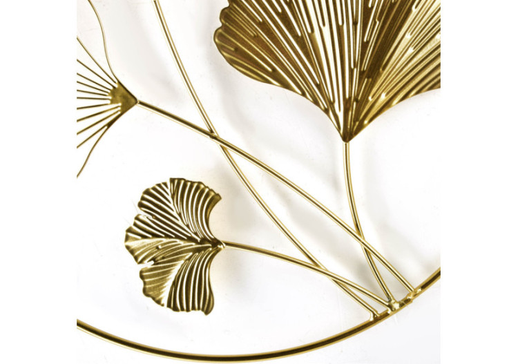 Décoration Murale TALA GINGKO - Feuillage en Métal 30 x 1 cm - HTOP3980 - Mondex 2