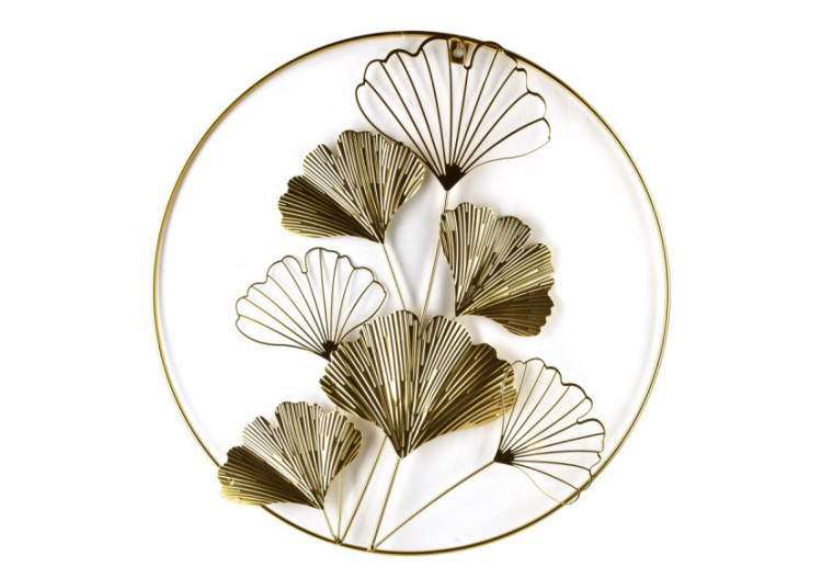 Déco Murale TALA GINGKO - Élégante décoration en métal 45x45x1cm - HTOP3997 - Mondex
