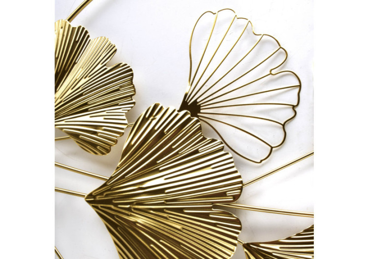 Déco Murale TALA GINGKO - Élégante décoration en métal 45x45x1cm - HTOP3997 - Mondex 2