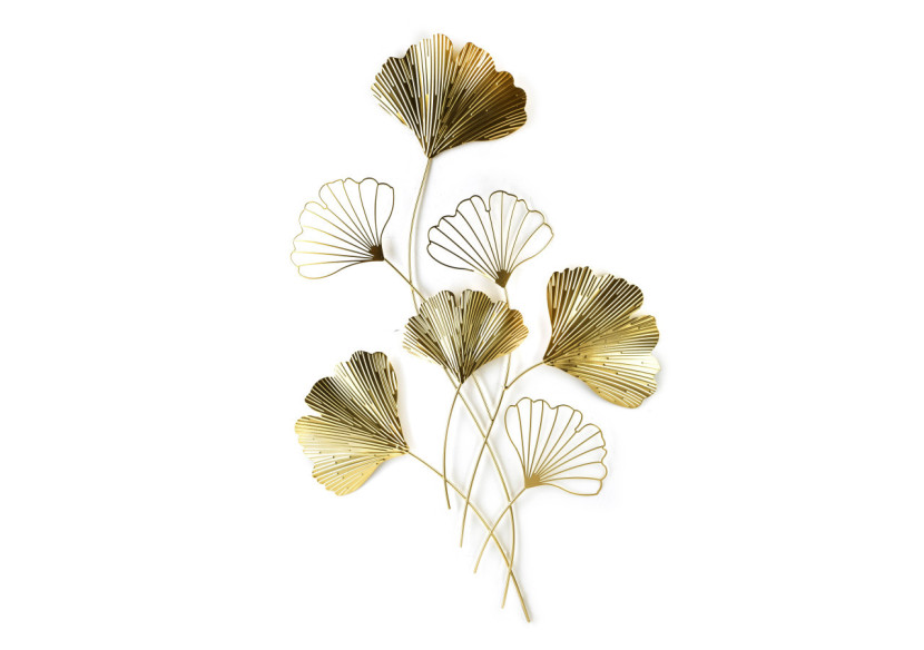 Déco Murale TALA GINGKO - Élégante décoration en métal 50x3x80cm - HTOP4000 - Mondex
