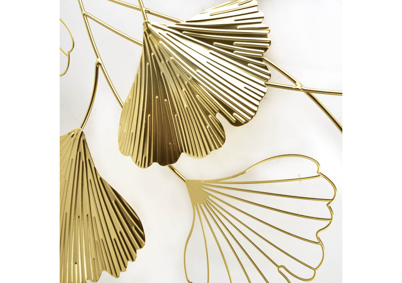 Déco Murale TALA GINGKO - Élégante décoration en métal 50x3x80cm - HTOP4000 - Mondex
