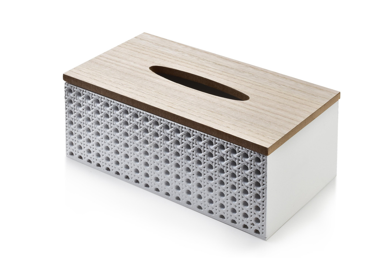 Porte-serviettes SUSIE - Design à carreaux 13cm x 24cm x 9.5cm - HTYK4390 - Mondex