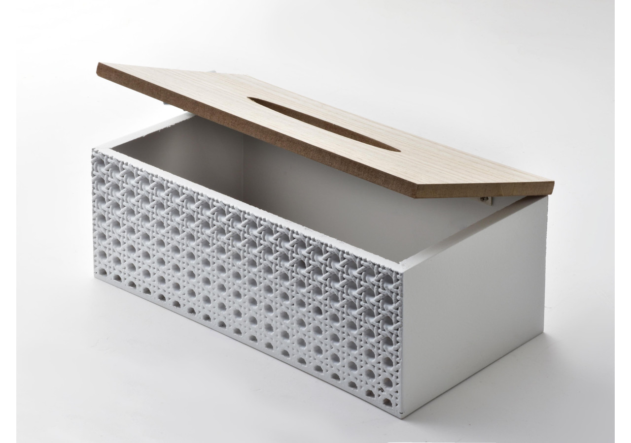 Porte-serviettes SUSIE - Design à carreaux 13cm x 24cm x 9.5cm - HTYK4390 - Mondex