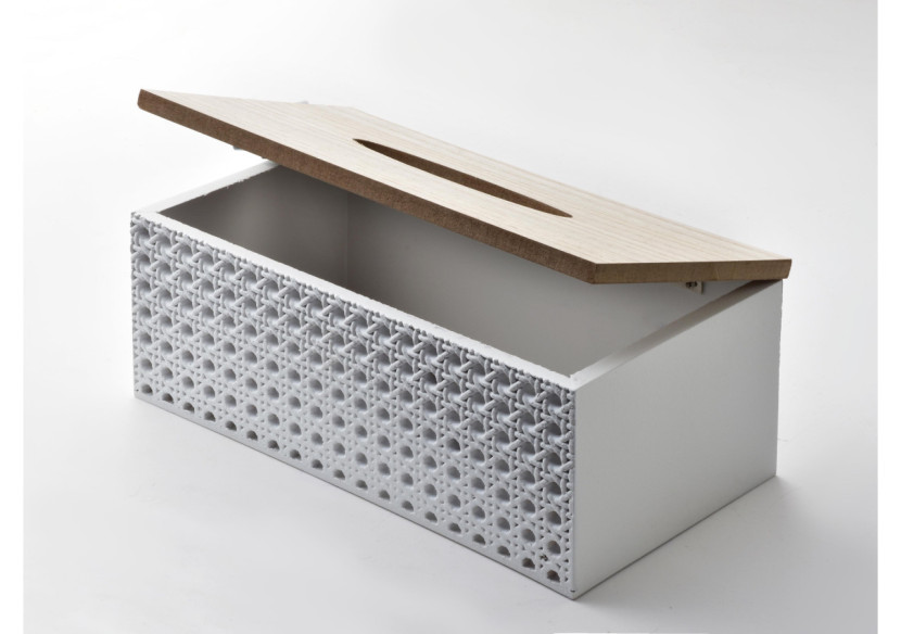 Porte-serviettes SUSIE - Design à carreaux 13cm x 24cm x 9.5cm - HTYK4390 - Mondex