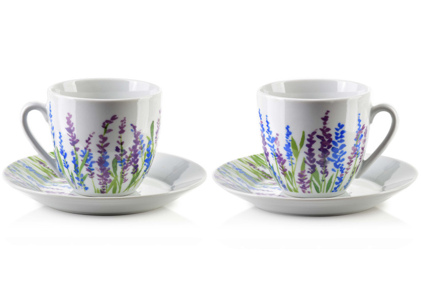 Ensemble de 6 Tasses avec Soucoupes - Porcelaine 250ml - HTTC5601 - Affekdesign By Mondex Ensemble de 6 Tasses avec Soucoupes - Porcelaine 250ml - HTTC5601 - Affekdesign By Mondex