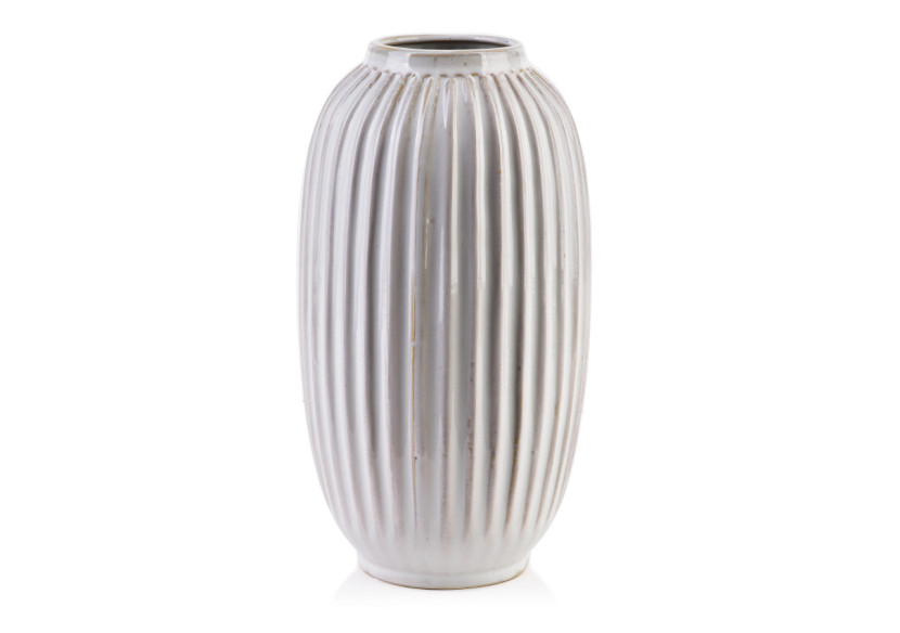 Vase YARINE - Céramique 8,5x16xh30cm, pour une décoration élégante - HTTS4796 - Mondex