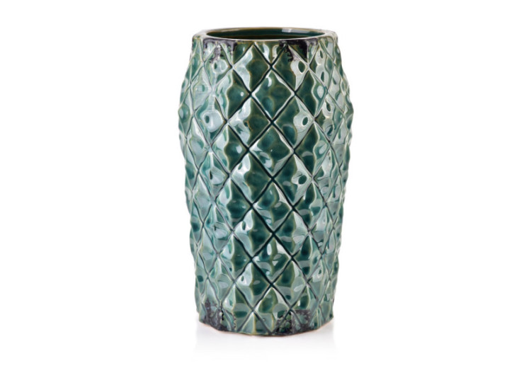 Vase TAMANI GREEN - Céramique 16x16x26cm - HTTS4826 - Mondex