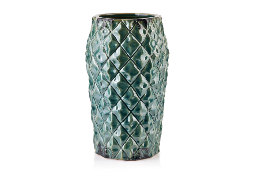 Vase TAMANI GREEN - Céramique 16x16x26cm - HTTS4826 - Mondex