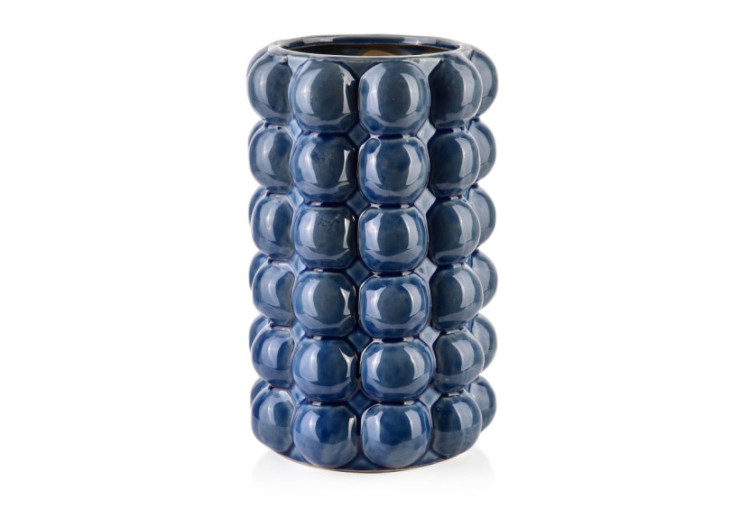Vase VALA BLUE - Céramique 16x16x26,5cm - HTTS4925 - Mondex