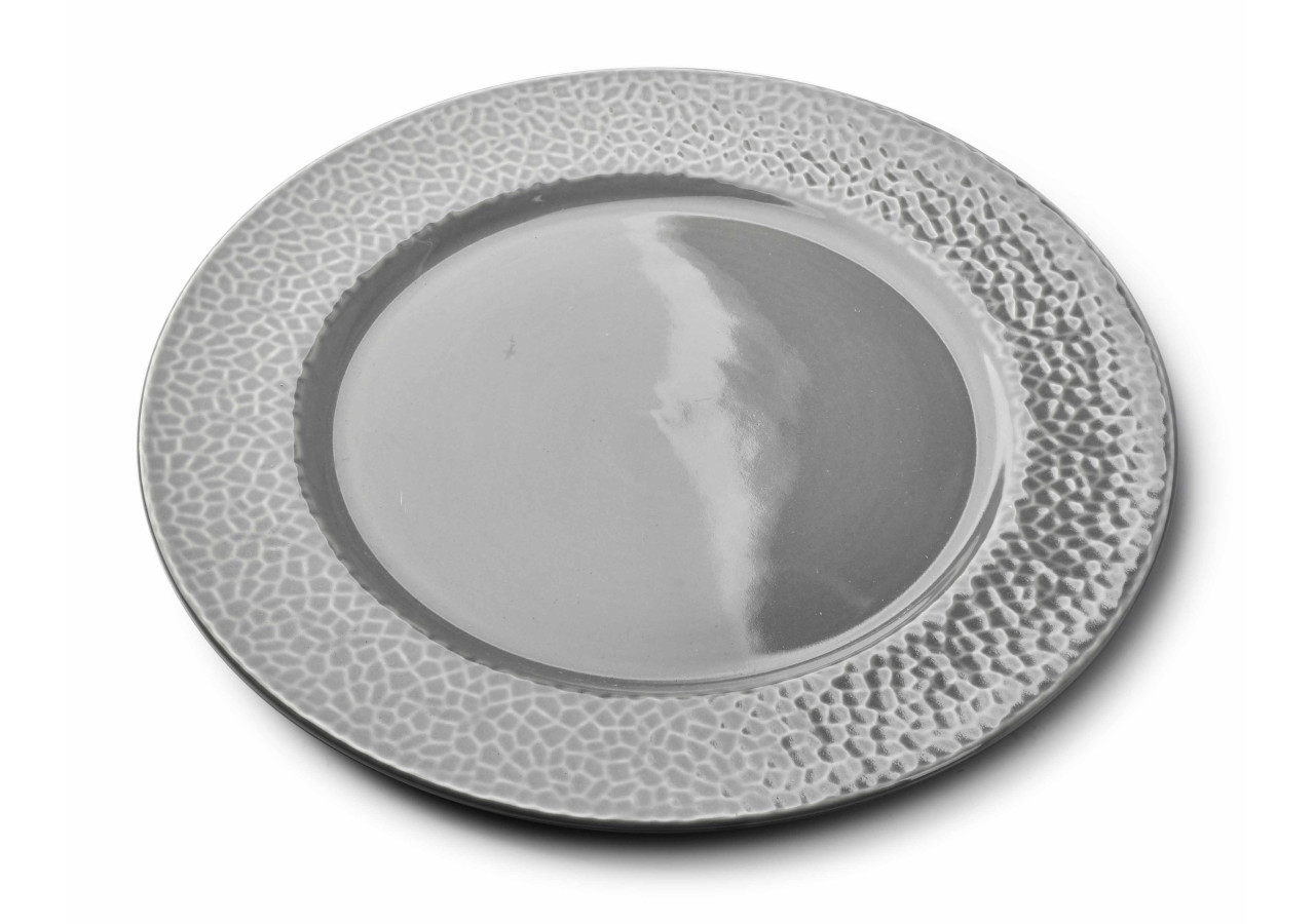 Talerz obiadowy HUDSON - Porcelaine grise 27cm - HTPM6259-PROM - Affekdesign By Mondex