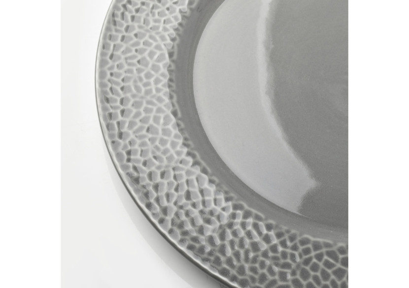 Talerz obiadowy HUDSON - Porcelaine grise 27cm - HTPM6259-PROM - Affekdesign By Mondex Talerz obiadowy HUDSON - Porcelaine grise 27cm - HTPM6259-PROM - Affekdesign By Mondex