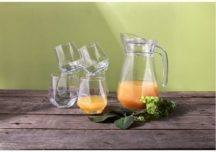 Set ADEL - Carafe et 6 verres en verre sodique 1,4L - HTID6868 - Mondex 2