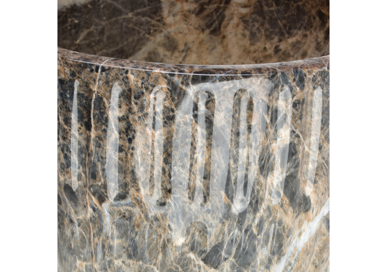 Vase NEVA MARBLE - 20,5 x 18,5 cm, design élégant - HTYE8541 - Mondex