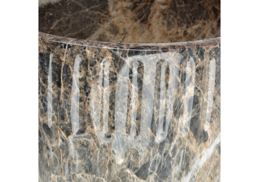 Vase NEVA MARBLE - 20,5 x 18,5 cm, design élégant - HTYE8541 - Mondex