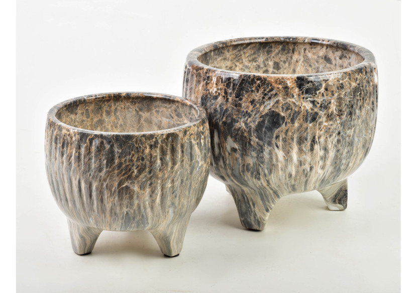 Vase NEVA MARBLE - 20,5 x 18,5 cm, design élégant - HTYE8541 - Mondex