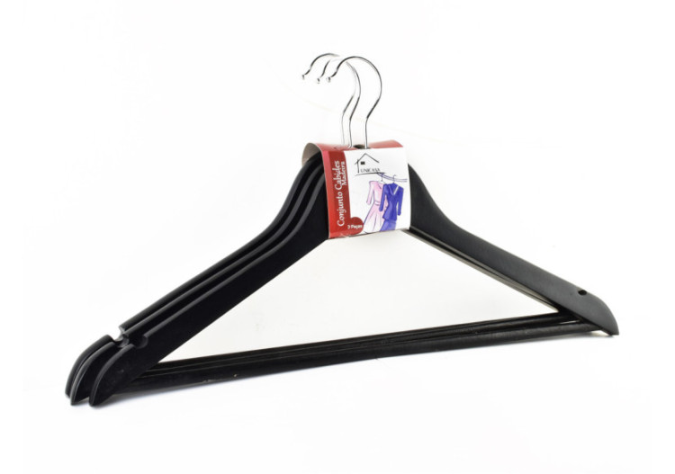 Ensemble de 3 Cintres SIRA - Style et fonctionnalité 44x23cm - HTUA7384 - Mondex 2