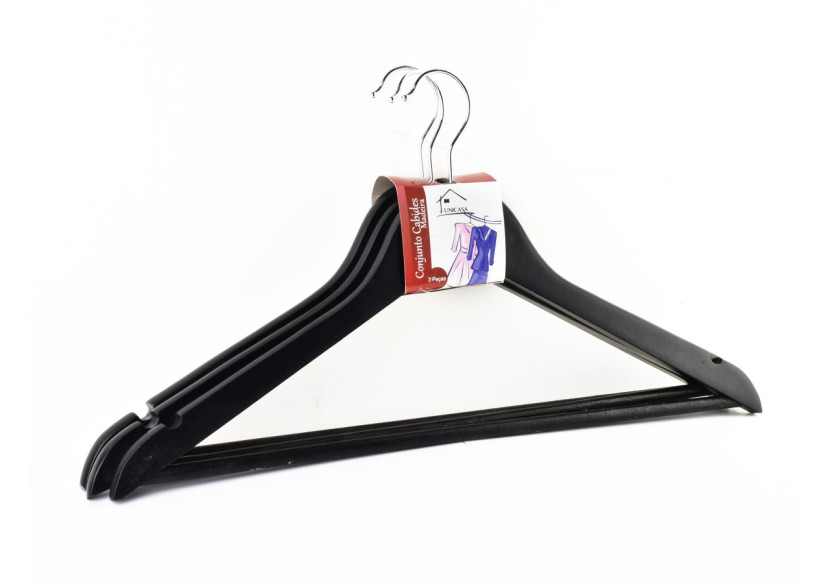 Ensemble de 3 Cintres SIRA - Style et fonctionnalité 44x23cm - HTUA7384 - Mondex