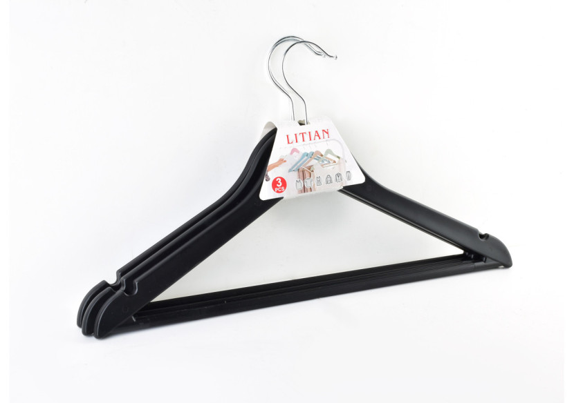 Ensemble de 3 Cintres SIRA - Élégance et durabilité 44x23cm - HTUA7391 - Mondex Ensemble de 3 Cintres SIRA - Élégance et durabilité 44x23cm - HTUA7391 - Mondex