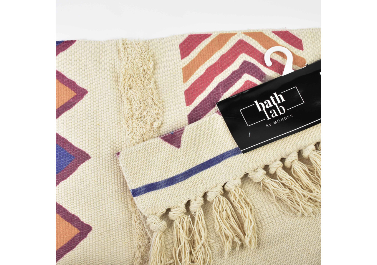 Tapis BOHO - Design floral 60 x 90 cm - HTUA7551 - Mondex