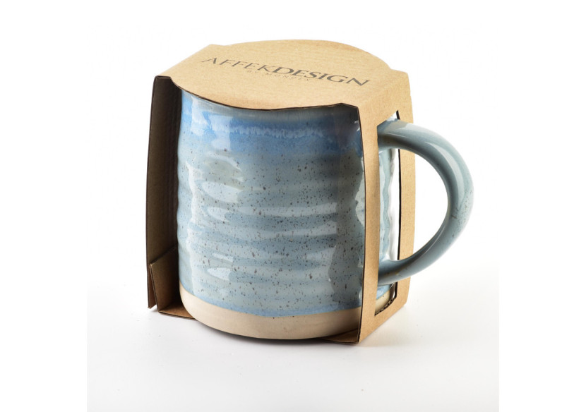 Mug LOTTA BLUE - Porcelaine 470ml 9x13xh10cm - HTPT1038-PROM - Affekdesign By Mondex Mug LOTTA BLUE - Porcelaine 470ml 9x13xh10cm - HTPT1038-PROM - Affekdesign By Mondex