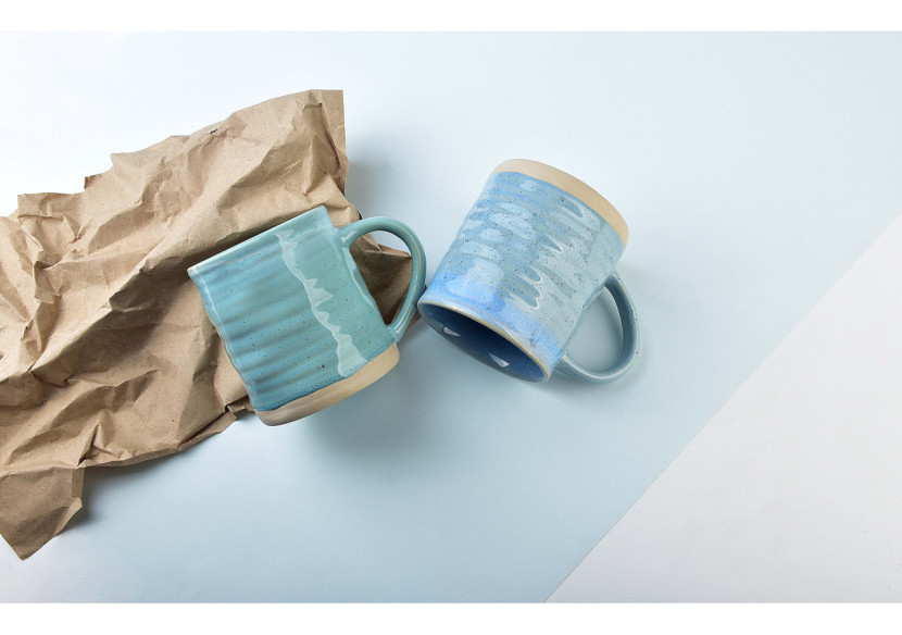 Mug LOTTA BLUE - Porcelaine 470ml 9x13xh10cm - HTPT1038-PROM - Affekdesign By Mondex Mug LOTTA BLUE - Porcelaine 470ml 9x13xh10cm - HTPT1038-PROM - Affekdesign By Mondex