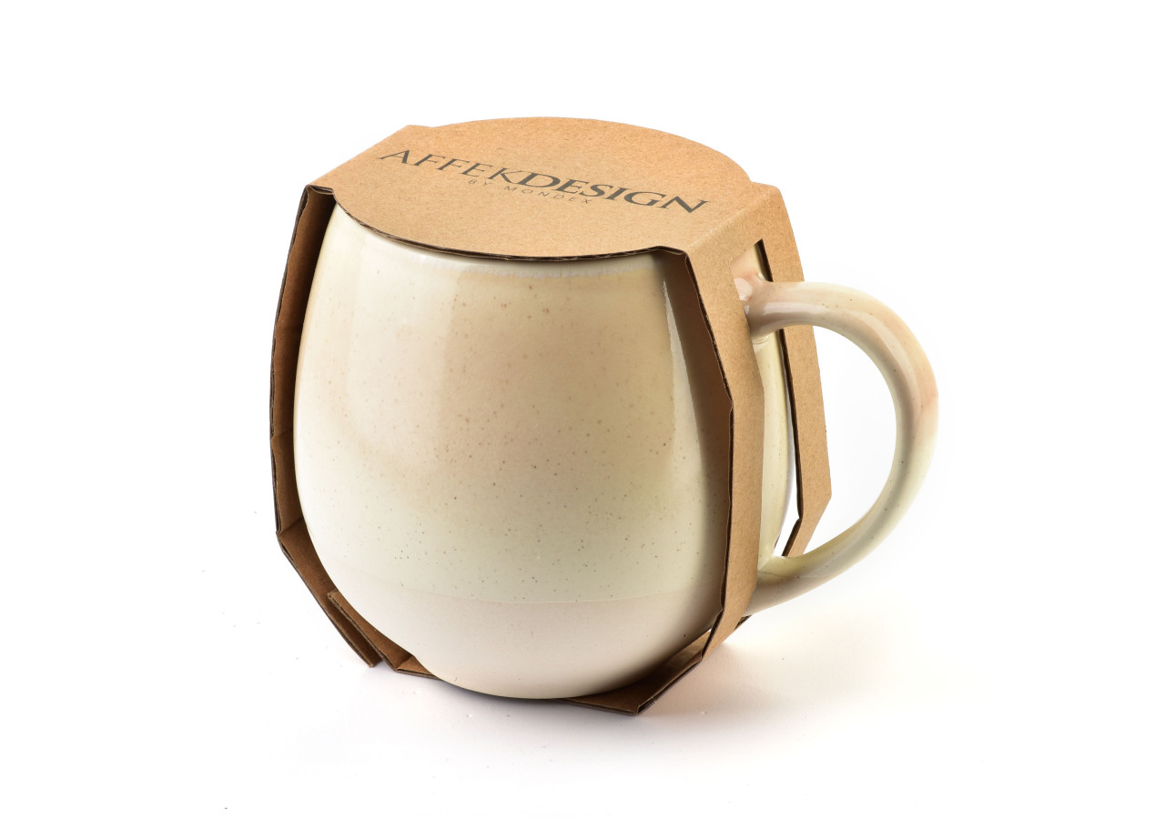 LOTTA BARREL - Mug en céramique 580ml 8,5x14xh10,5cm BOHO - HTPT1069-PROM - Affekdesign By Mondex