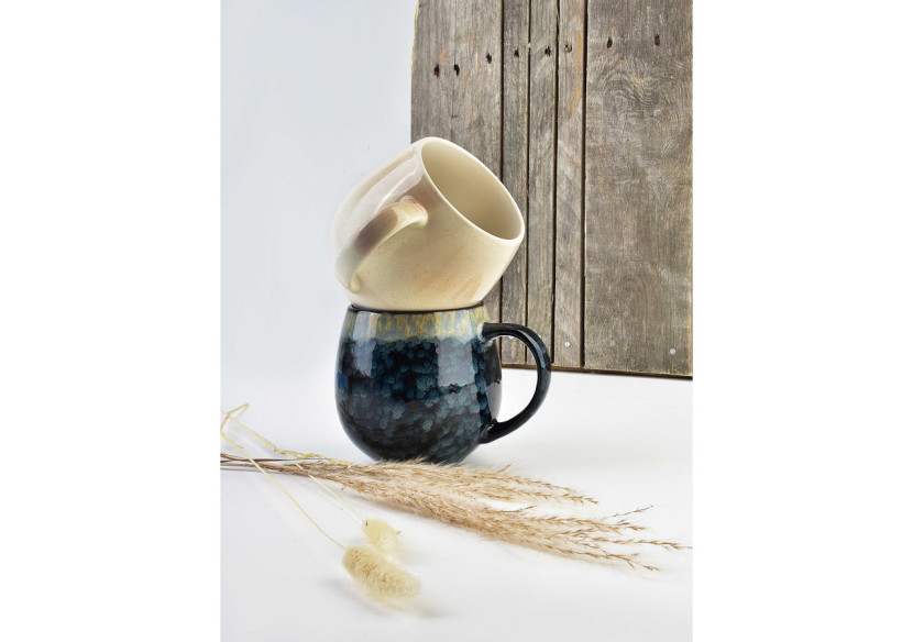 LOTTA BARREL - Mug en céramique 580ml 8,5x14xh10,5cm BOHO - HTPT1069-PROM - Affekdesign By Mondex LOTTA BARREL - Mug en céramique 580ml 8,5x14xh10,5cm BOHO - HTPT1069-PROM - Affekdesign By Mondex