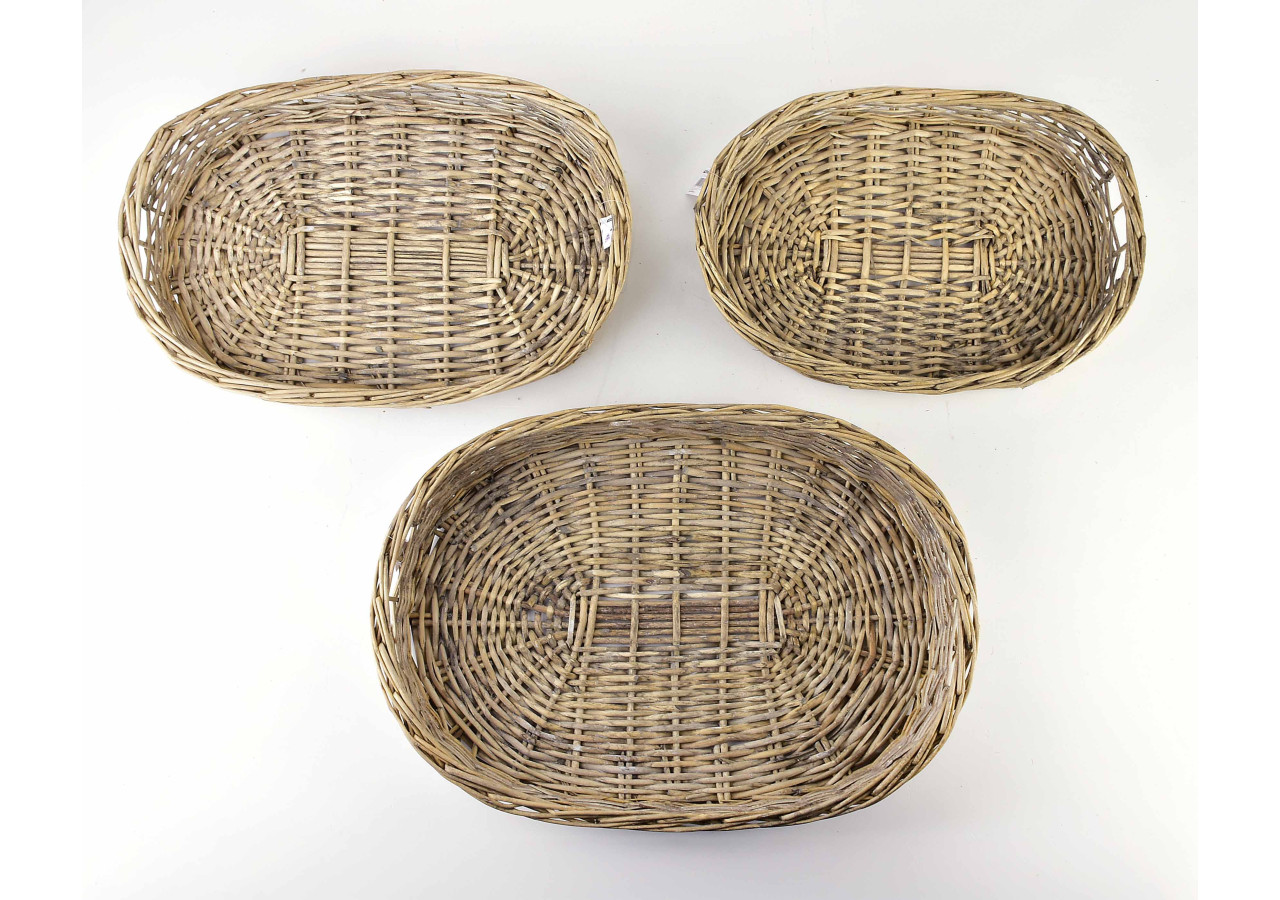 Ensemble de 3 Plateaux GUSTAV - Dimensions variées - HIWD9418 - Mondex