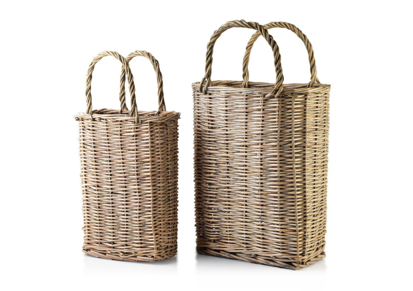 Ensemble de 2 paniers multifonctionnels GUSTAV - 39,5 x 27 x H48/H65 cm et 30 x 17,5 x H40/H56 cm - HIWD9562 - Mondex Ensemble de 2 paniers multifonctionnels GUSTAV - 39,5 x 27 x H48/H65 cm et 30 x 17,5 x H40/H56 cm - HIWD9562 - Mondex