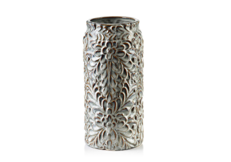 Vase YANDA BEIGE - Céramique 10,5xH26cm - HTTS9654 - Mondex