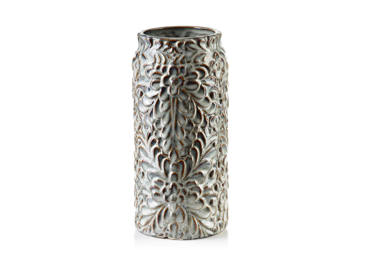 Vase YANDA BEIGE - Céramique 10,5xH26cm - HTTS9654 - Mondex